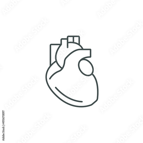 Heart icons symbol vector elements for infographic web