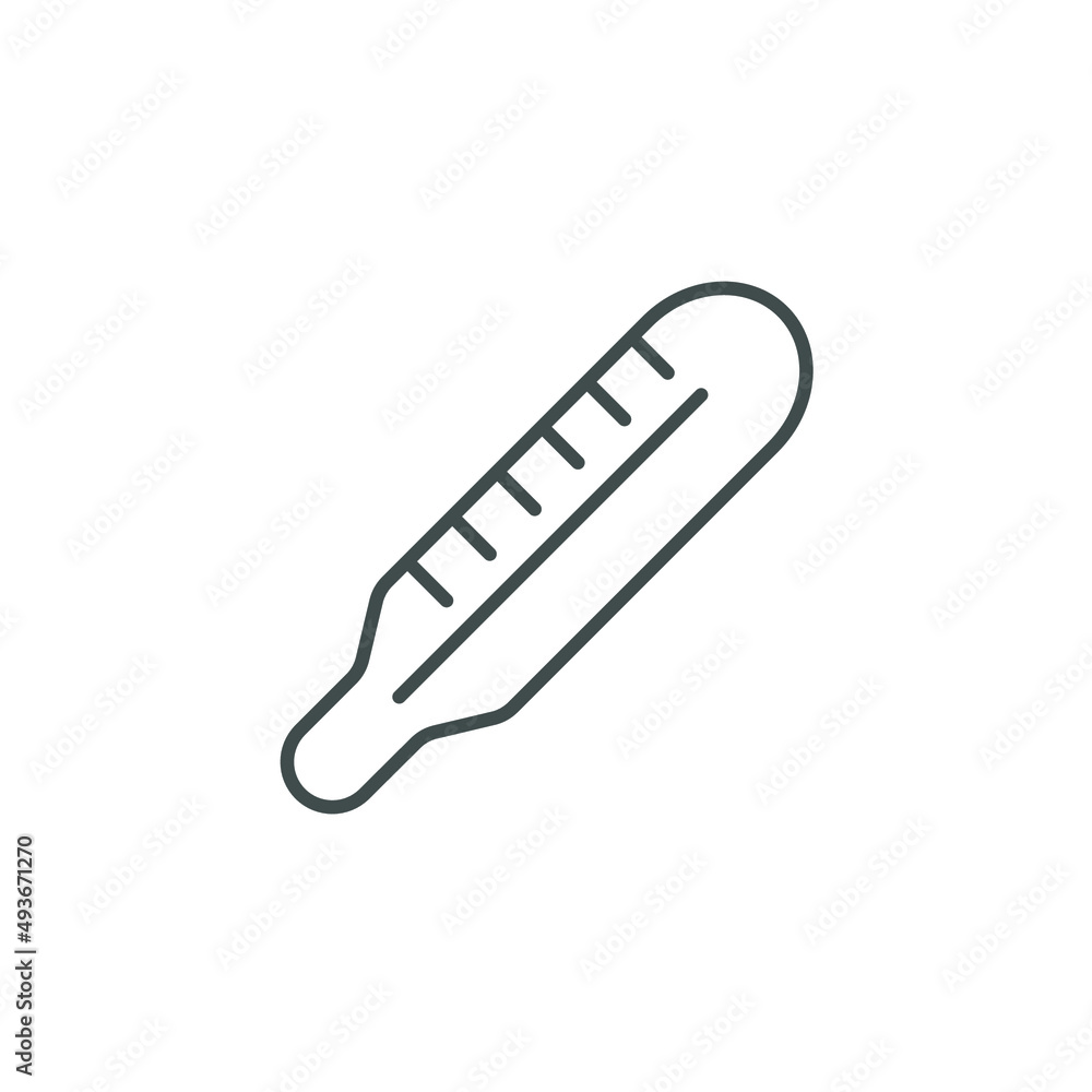 Thermometer icons  symbol vector elements for infographic web
