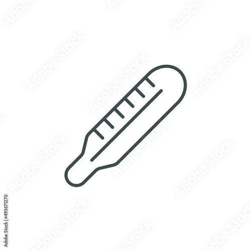 Thermometer icons symbol vector elements for infographic web