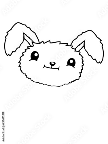 Hase Gesicht Design 