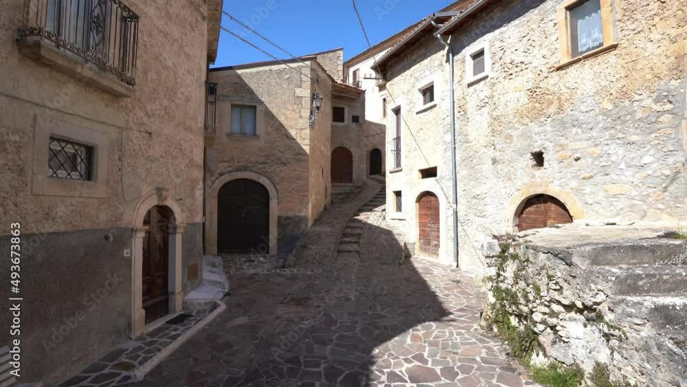 Navelli in spring season, beautiful village in the province of L'Aquila, in the Abruzzo region of central Italy. Navelli in spring season, beautiful village in the province of L'Aquila, in the Abruzzo region of central Italy.