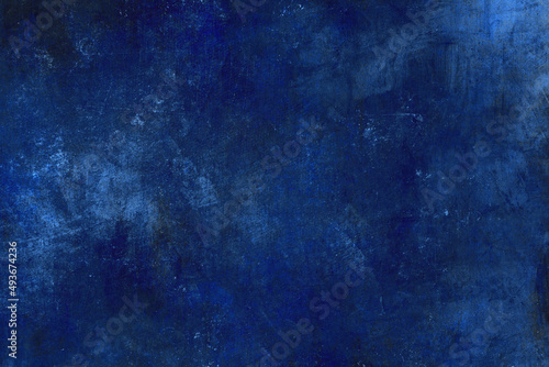 Cobalt blue grungy backdrop photo