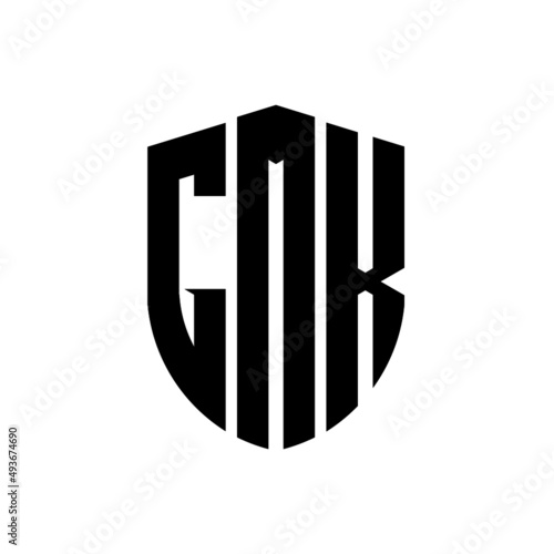 GMK letter logo design. GMK modern letter logo with black background. GMK creative  letter logo. simple and modern letter logo. vector logo modern alphabet font overlap style. Initial letters GMK  photo