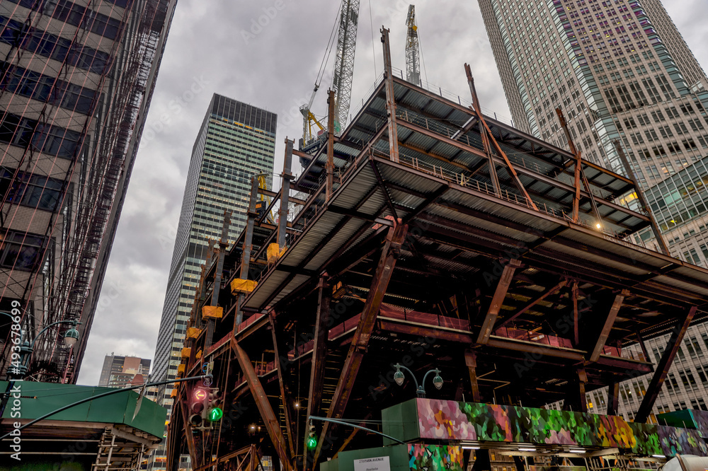 Skyscraper under construction in New York