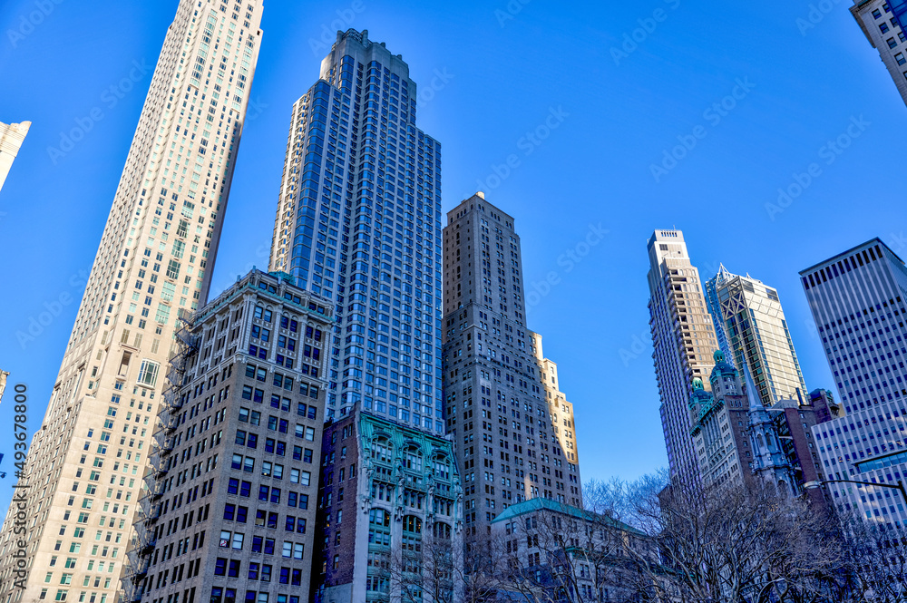 Iconic architecture in Manhattan in New York