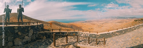 Obraz na plátně Mirador de Guise y Ayose en Fuerteventura
