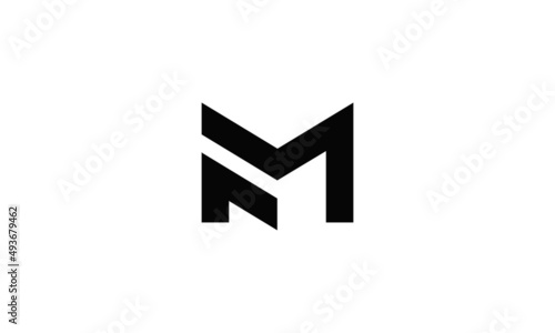 Letter FM Logo Monogram Design