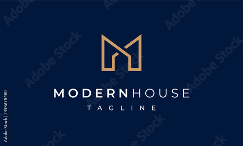 M House - M Real Estate Logo Design