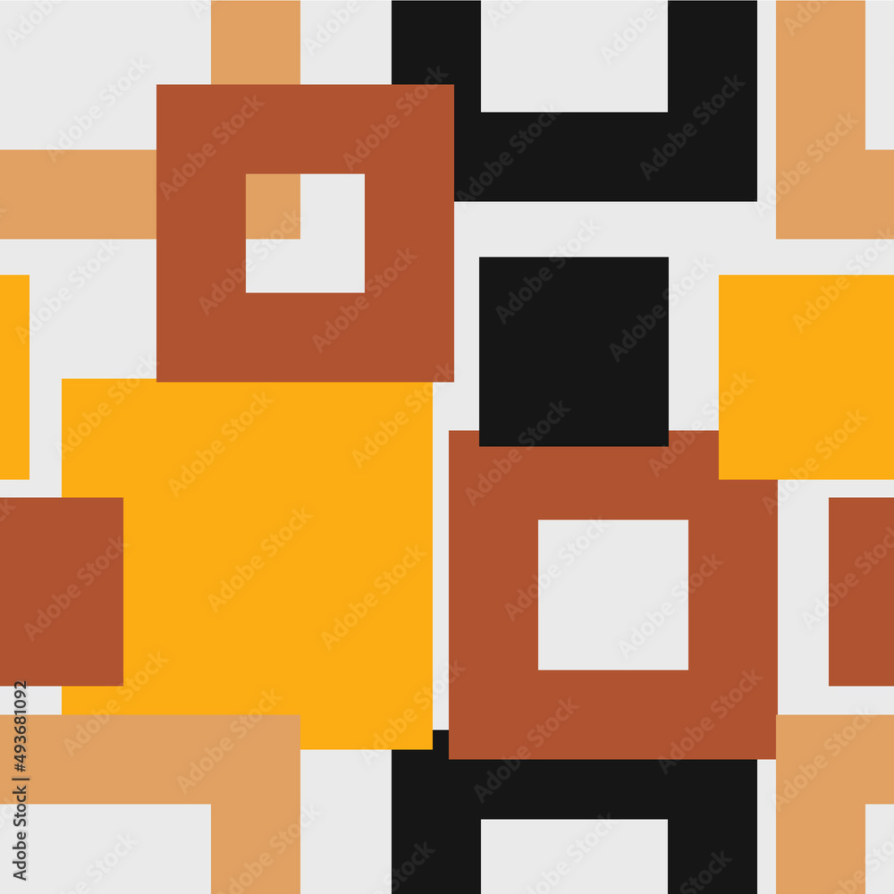 Geometric multicolor seamless pattern, hand drawn illustration Geometric multicolor seamless pattern, hand drawn illustration