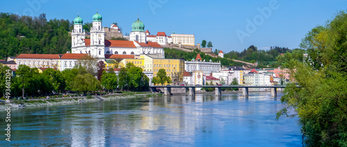 Panoramablick der Stadt Passau in Bayern