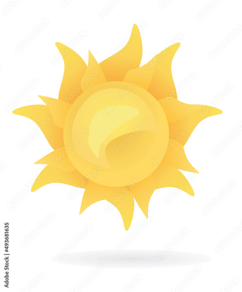 Sun icon isolated. vector illustration Sun icon isolated. vector illustration