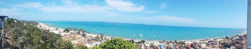 Fototapeta premium view of the mountains and sea