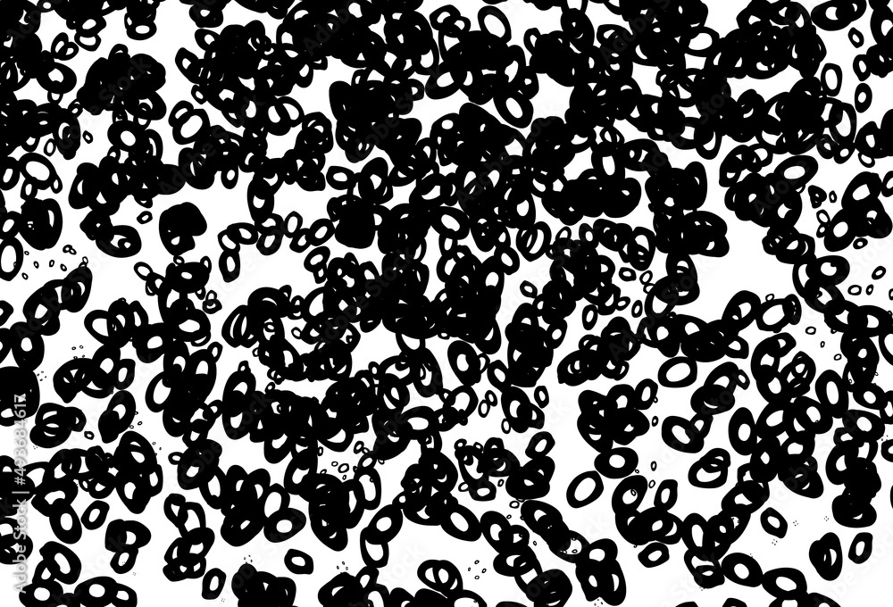 Black and white vector pattern with spheres. Black and white vector pattern with spheres.