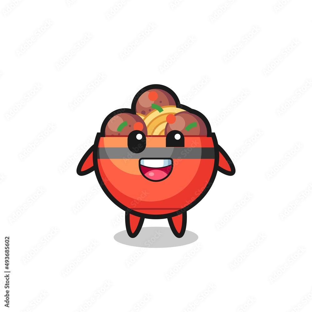 illustration of an meatball bowl character with awkward poses illustration of an meatball bowl character with awkward poses