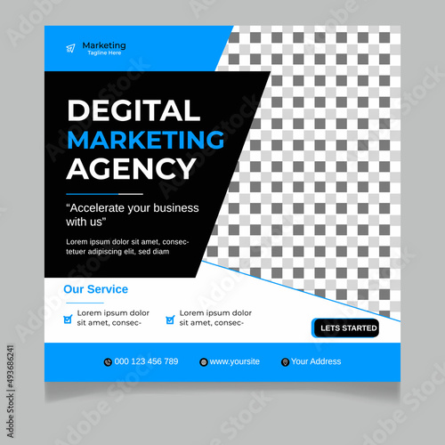 Degital Marketing Agency Social Media Post Template