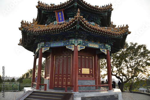 Pavilion Pagoda in a Beijing City Park