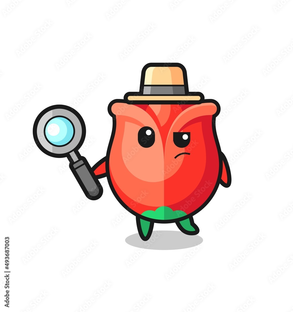 rose detective character is analyzing a case rose detective character is analyzing a case