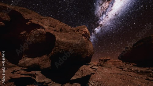 milky way at natural stone park the grand canyon photo