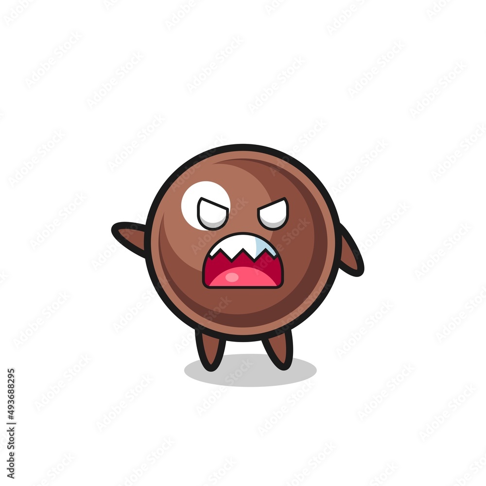 cute tapioca pearl cartoon in a very angry pose cute tapioca pearl cartoon in a very angry pose