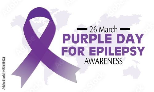 Epilepsy Awareness / Purple Day – March 26, 2022 would pupal day , ribbon of epilepsy day 
