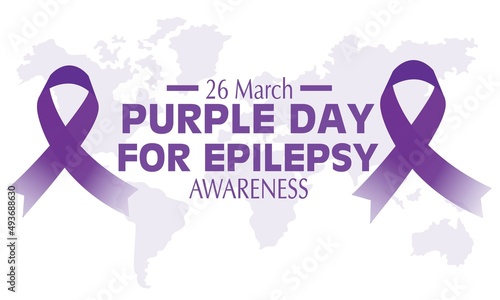 Epilepsy Awareness / Purple Day – March 26, 2022 would pupal day , ribbon of epilepsy day 