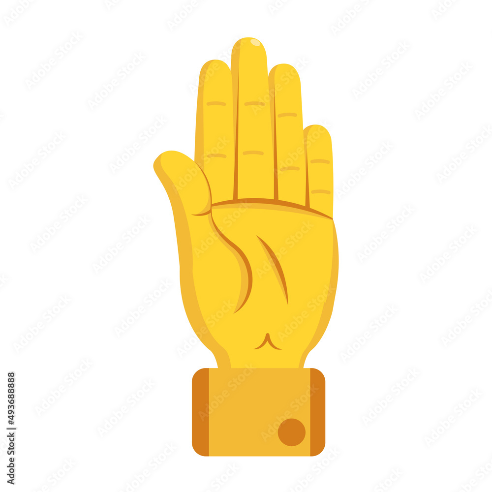 Obraz premium Isolated hand cartoon icon doing a gesture Vector illustration