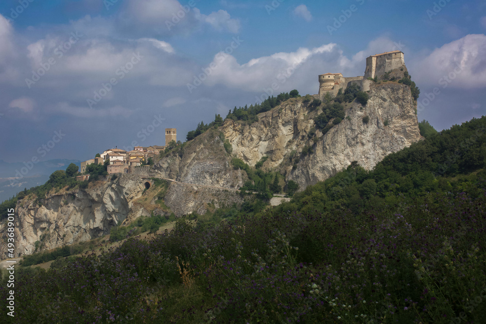 San Leo, Emilia-Romagna, castle and town on a mountain
