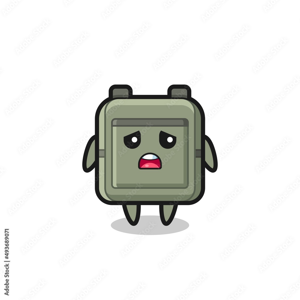 disappointed expression of the school bag cartoon disappointed expression of the school bag cartoon