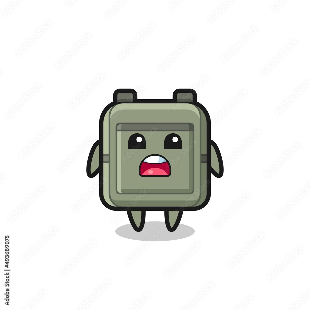 school bag illustration with apologizing expression, saying I am sorry school bag illustration with apologizing expression, saying I am sorry