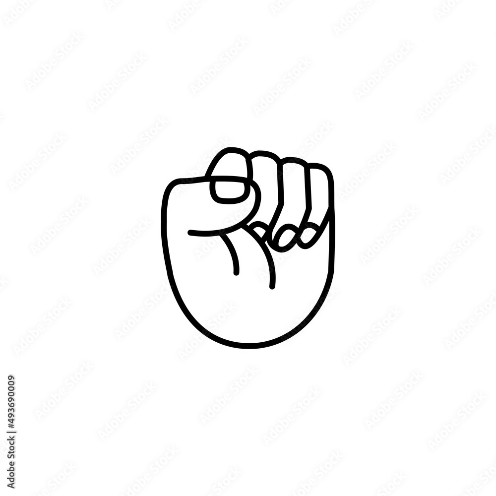 Isolated hand cartoon outline icon doing a gesture Vector illustration Isolated hand cartoon outline icon doing a gesture Vector illustration