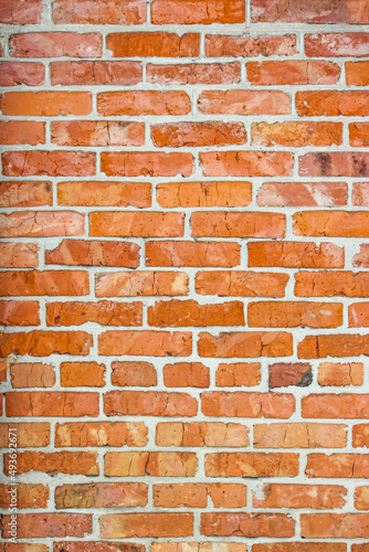 Exterior brick wall texture background.