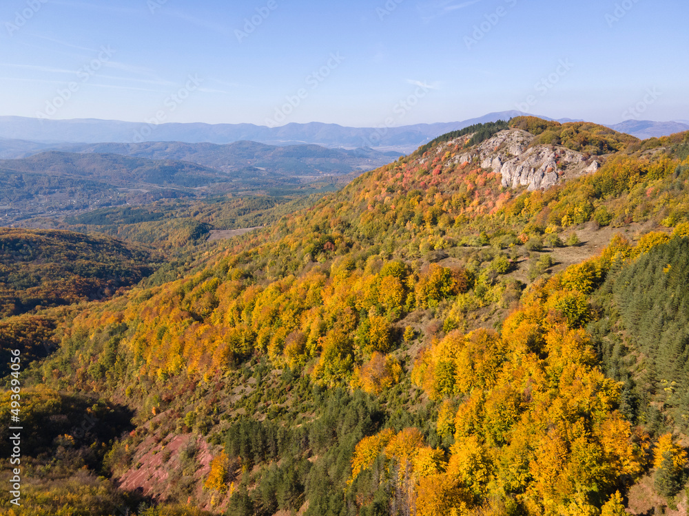 Autumn Landscape of Erul mountain near Kamenititsa peak, Bulgaria Autumn Landscape of Erul mountain near Kamenititsa peak, Bulgaria