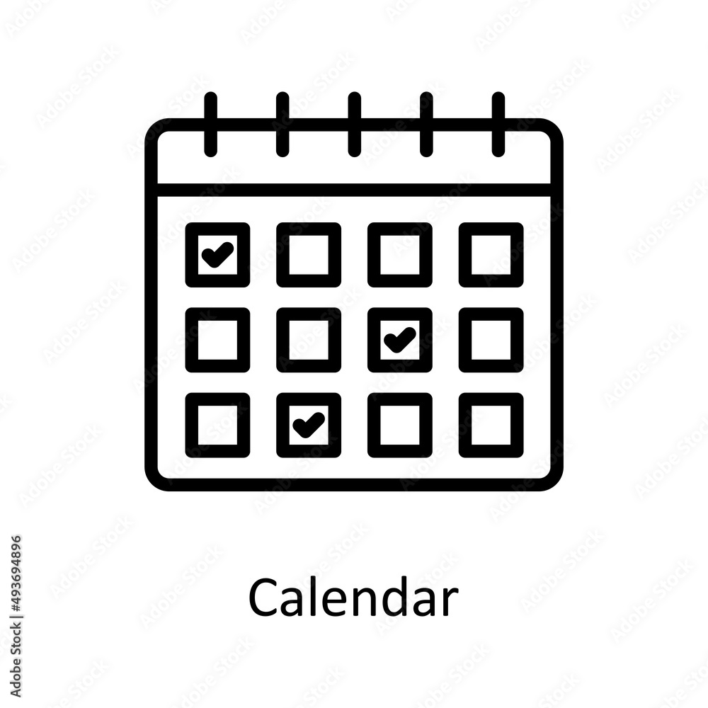 Calendar Vector Outline icons for your digital or print projects. Calendar Vector Outline icons for your digital or print projects.