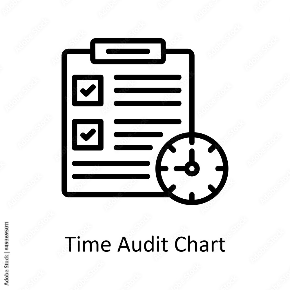 Time Audit Chart Vector Outline icons for your digital or print projects. Time Audit Chart Vector Outline icons for your digital or print projects.