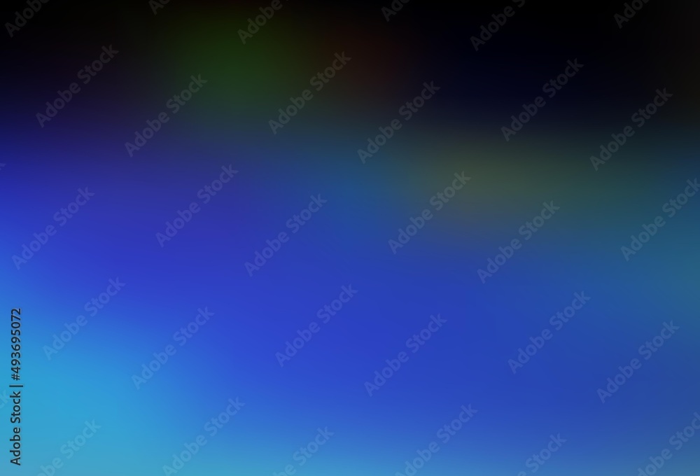 Fototapeta premium Dark Blue, Red vector glossy bokeh pattern.