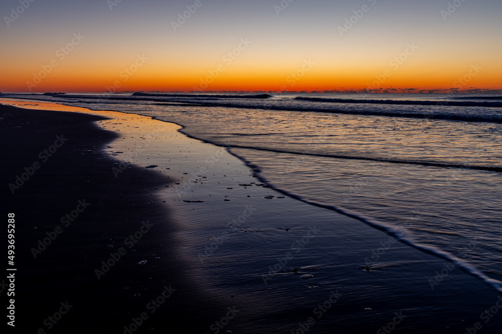 Morning Twilight on Beach