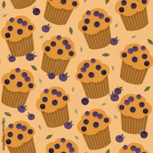 Blueberry muffin pattern