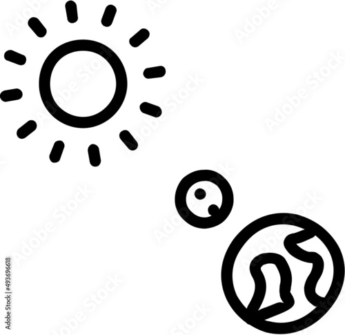 handdrawn solar eclipse