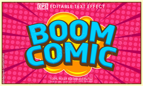 Editable text effect in comic style © anggi wibisono