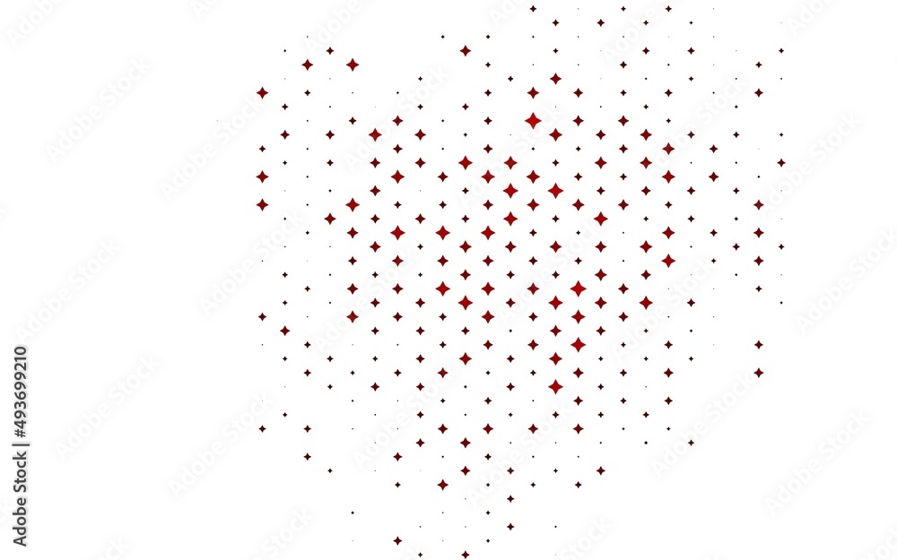 Light Red vector layout with bright stars. Light Red vector layout with bright stars.
