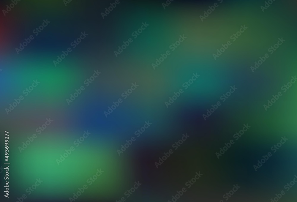 Obraz premium Dark Blue, Green vector blurred shine abstract pattern.