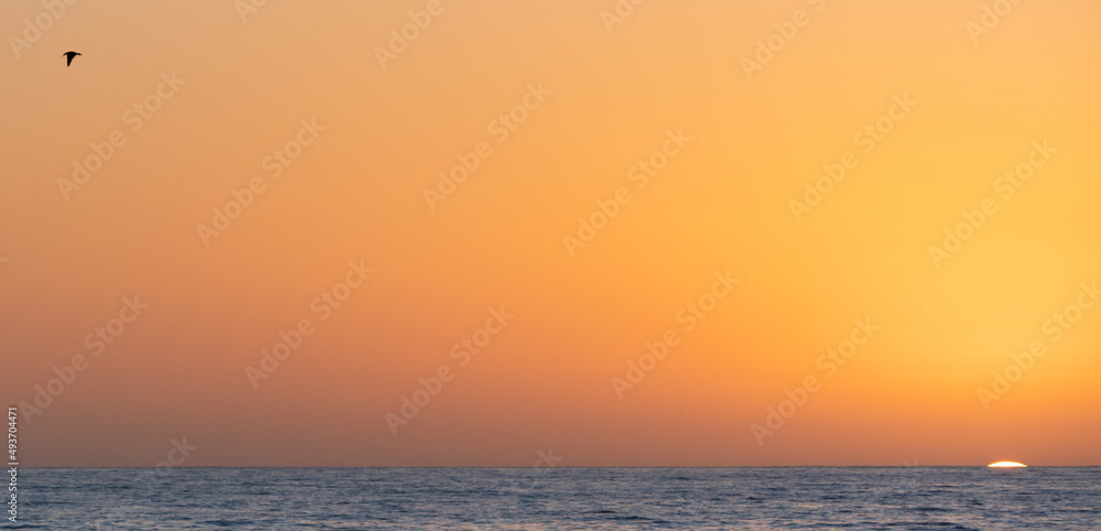 Chorrillos Beach, Caldera, Chile, February 12, 2022. Looking for the golden hour and sunset Chorrillos Beach, Caldera, Chile, February 12, 2022. Looking for the golden hour and sunset
