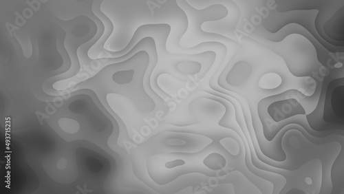 Abstract Wood Grain Wave Pattern Black And White Map Background