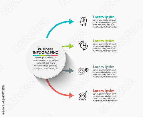 Business data visualization. timeline infographic icons designed for abstract background template milestone element modern diagram process technology digital marketing data presentation chart Vector