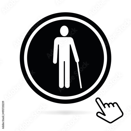 Logo personne handicapée.