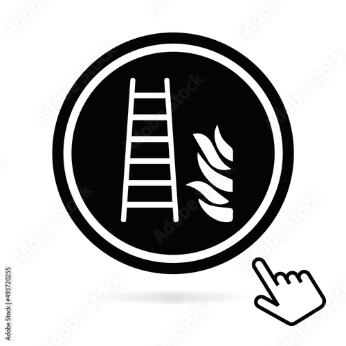 Logo échelle d'incendie.