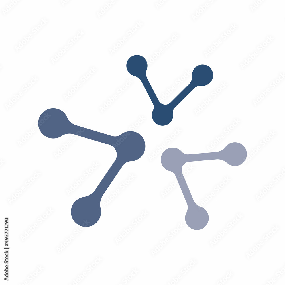 Molecule atom symbol logo template vector icon illustration Molecule atom symbol logo template vector icon illustration