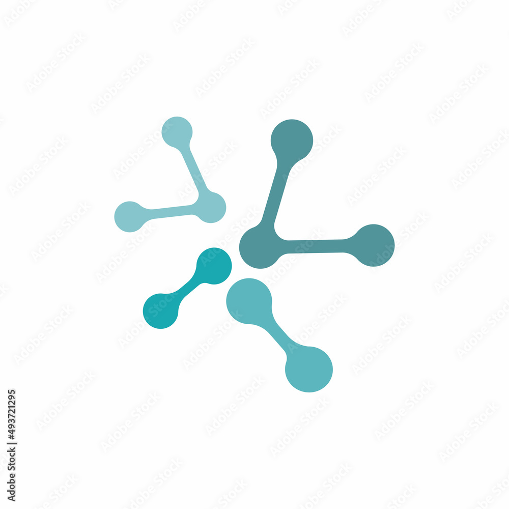 Molecule atom symbol logo template vector icon illustration Molecule atom symbol logo template vector icon illustration