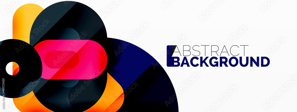 Creative geometric wallpaper. Circles, lines background. Business template for wallpaper, banner, background or landing Creative geometric wallpaper. Circles, lines background. Business template for wallpaper, banner, background or landing