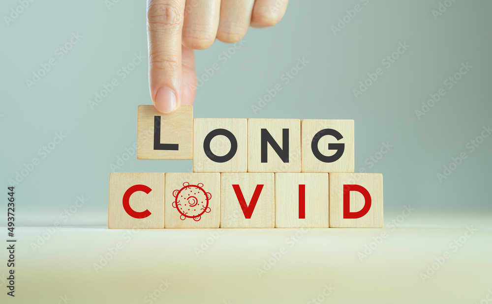 Long covid, post covid concept. Longterm effects of coronavirus